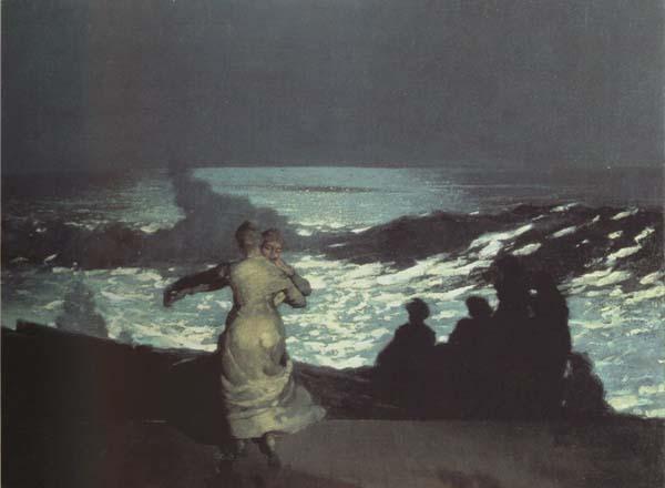 Winslow Homer A Summer Night (mk43) oil painting image